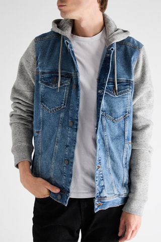 Jasje 2 Materialen - Blauw en Gemêleerd Grijs