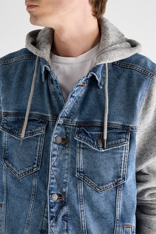 Jasje 2 Materialen - Blauw en Gemêleerd Grijs