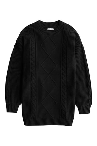 Trui-jurk - Zwart