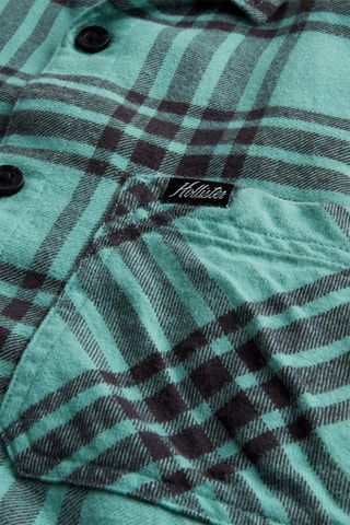 Overhemd - Turquoise en Zwart