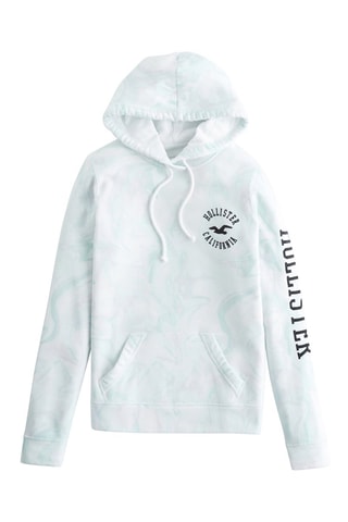 Fleece Sweater Tie and Dye - Zeegroen