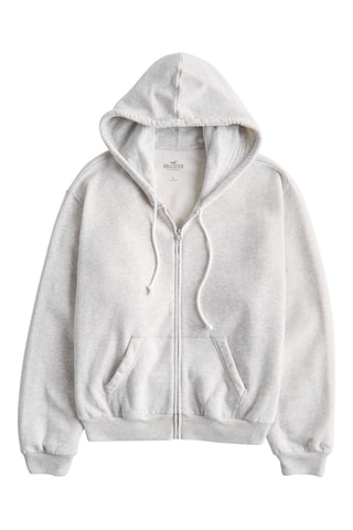 Fleece Sweater - Gemêleerd Lichtgrijs