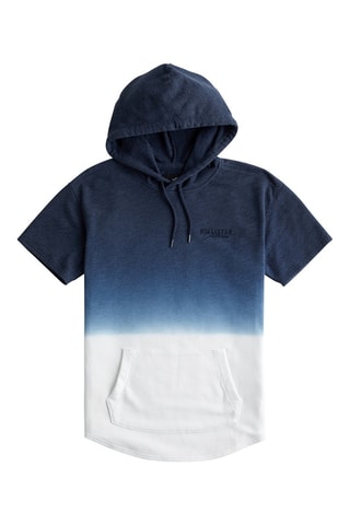 Fleece Sweater Dip and Dye - Marineblauw