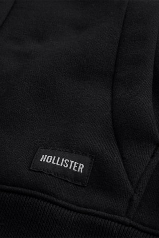 Fleece Sweater met Capuchon - Zwart