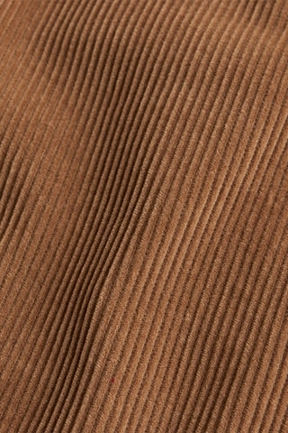 Rechte Velours Rok - Bruin
