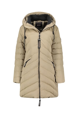 Doudoune longue à capuche Clarisana - Beige