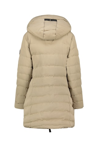 Doudoune longue à capuche Clarisana - Beige