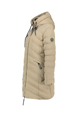 Doudoune longue à capuche Clarisana - Beige