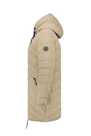 Doudoune longue à capuche Clarisana - Beige