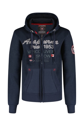 Sweat com capuz Funiana - Cinzento mesclado - Azul-marinho