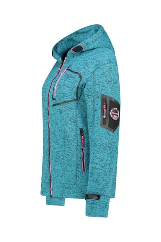 Sweat com capuz Telectrana - Turquesa mesclado - Turquesa