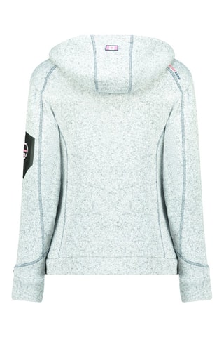 Sweat com capuz Telectrana - Turquesa mesclado - Branco