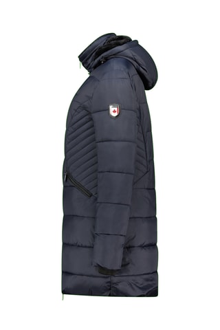 Doudoune longue à capuche Beeana - Bleu marine