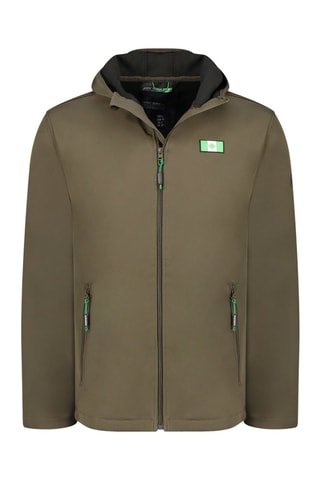 Blusão Softshell com capuz Teskana - Preto - Caqui