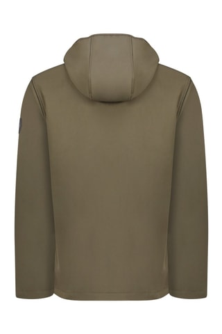 Blusão Softshell com capuz Teskana - Preto - Caqui