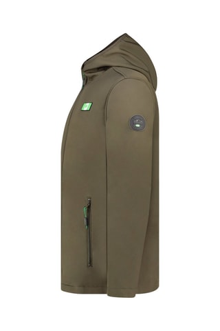 Blusão Softshell com capuz Teskana - Preto - Caqui
