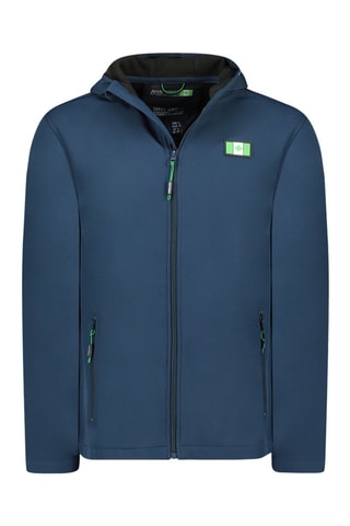 Blusão Softshell com capuz Teskana - Preto - Azul-marinho