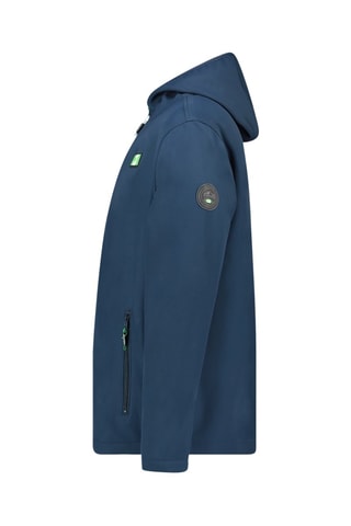 Blusão Softshell com capuz Teskana - Preto - Azul-marinho