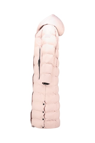 Doudoune longue à capuche Belenana - Rose clair