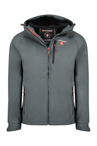 Blusão Softshell com capuz Takitana - Preto - Cinzento-escuro