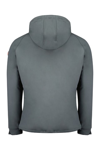 Blusão Softshell com capuz Takitana - Preto - Cinzento-escuro