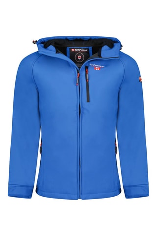 Blusão Softshell com capuz Takitana - Preto - Azul