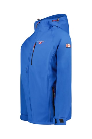 Blusão Softshell com capuz Takitana - Preto - Azul