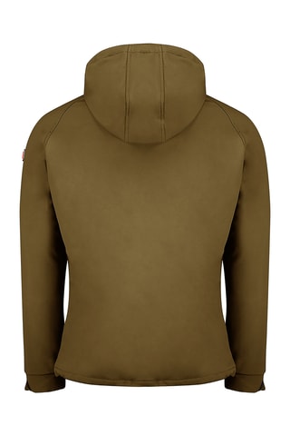 Blusão Softshell com capuz Takitana - Preto - Caqui