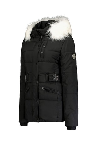 Parca com capuz Chestana Preto - Preto