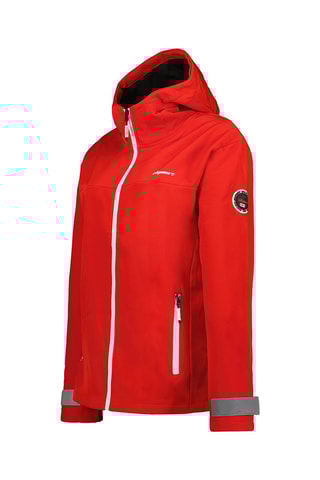 Casaco com capuz Softshell Tanyana Vermelho - Vermelho