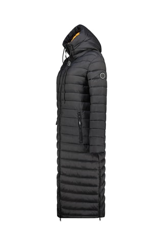 Doudoune longue à capuche Azulana - Noir