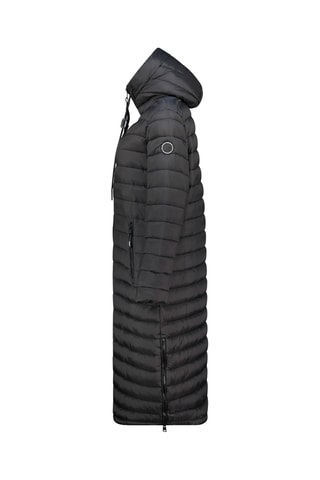 Doudoune longue à capuche Azulana - Noir