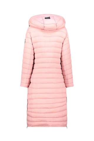 Doudoune longue à capuche Azulana - Rose clair