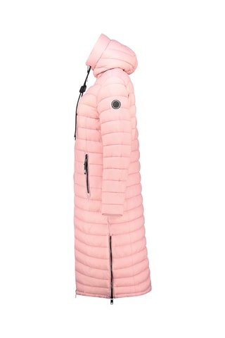 Doudoune longue à capuche Azulana - Rose clair