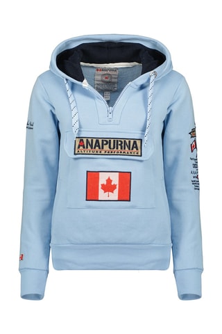 Sweat com capuz Gymana Azul-celeste - Azul-celeste