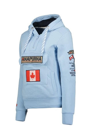 Sweat com capuz Gymana Azul-celeste - Azul-celeste