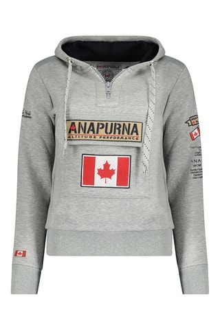 Sweat com capuz Gymana Azul-celeste - Cinzento