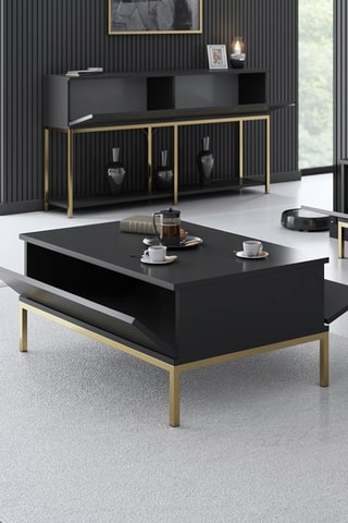 Table basse 2 abattants - 90 x 40 x 60 cm