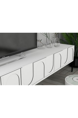 Meuble TV 3 abattants - 180 x 35 x 42 cm
