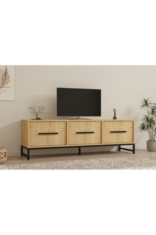 Meuble TV 3 abattants - 160 x 50 x 40 cm