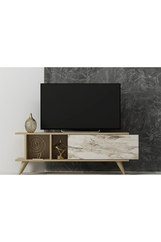 Meuble TV 1 abattant Liberty - 120 x 45 x 30 cm