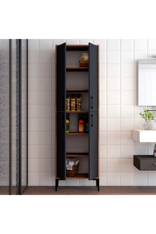 Meuble de rangement 4 portes  - 60 x 200 x 35 cm