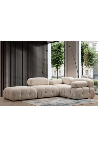 Fauteuil Bubble - Crème - Revêtement en tissu