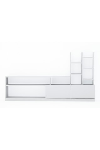 Meuble TV 2 abattants - 164,4 x 25 x 91,3 cm