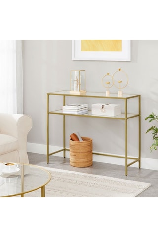 Console en verre - 90 x 80 x 30 cm