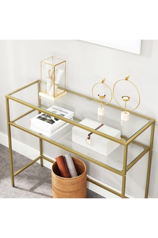 Console en verre - 90 x 80 x 30 cm