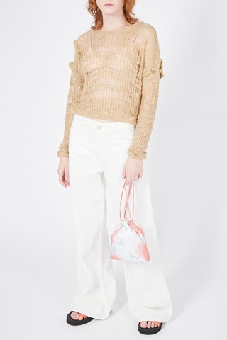 Linnen Trui 
Beige