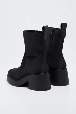 Nubuck Enkellaarzen - Zwart
