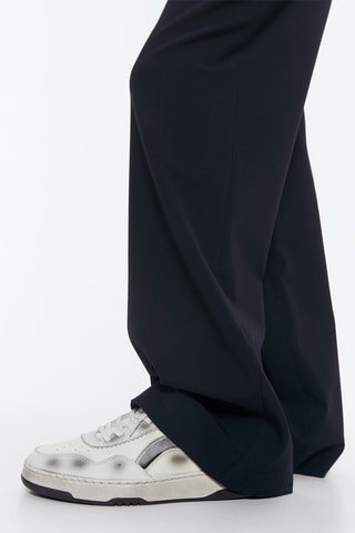 Leren Sneakers - Wit en Zilverkleurig