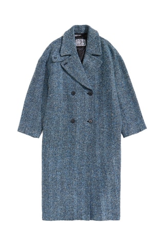 Wollen Jas - Blauw